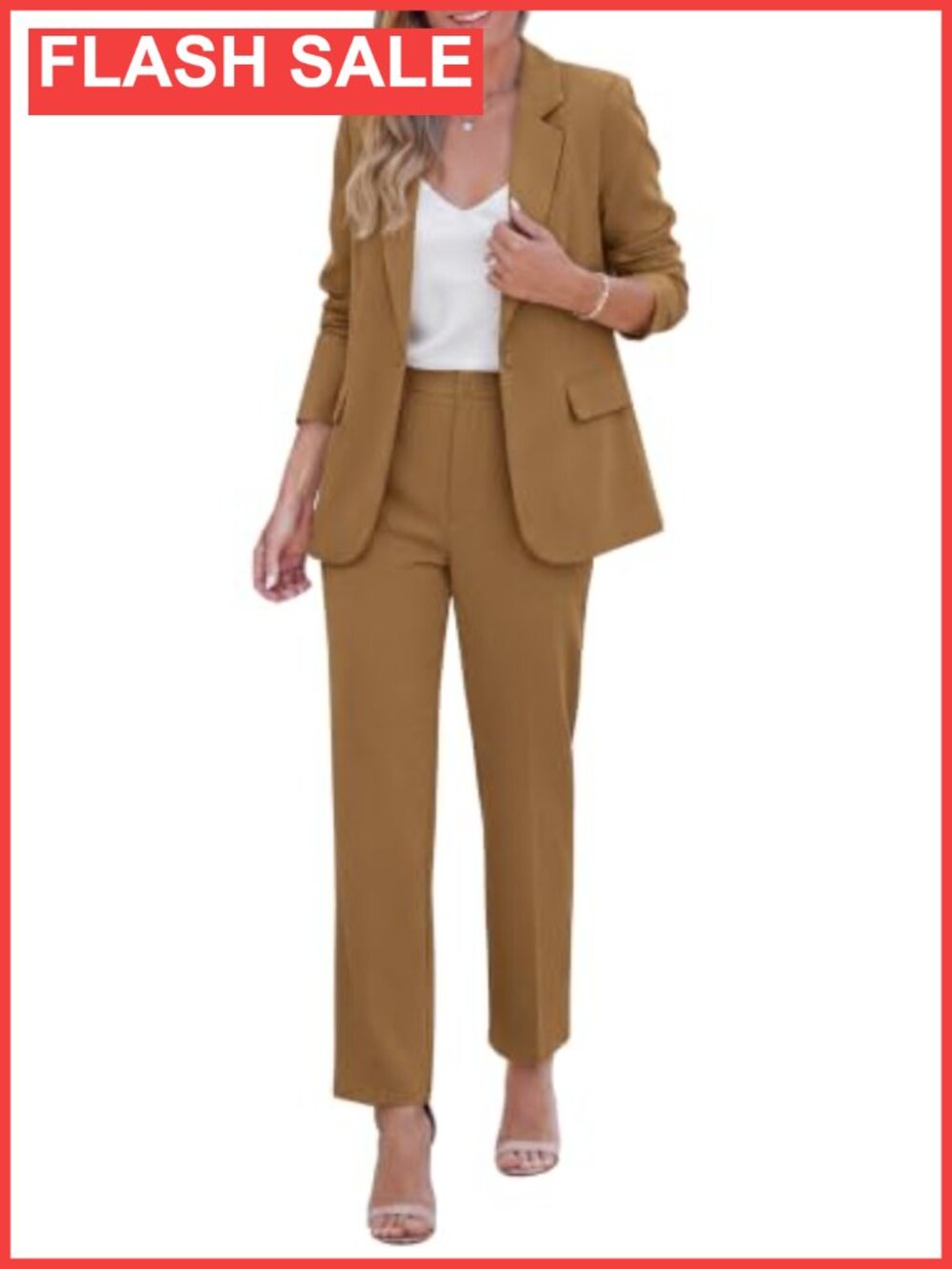Women's Dressy Two Piece Pant Suit Set Blazer & Trousers